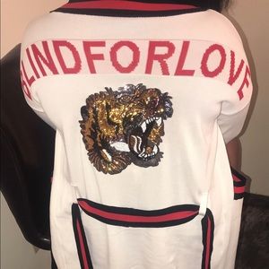 Blind for love tiger cardigan